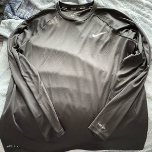 Black Nike Swim Long Sleeve